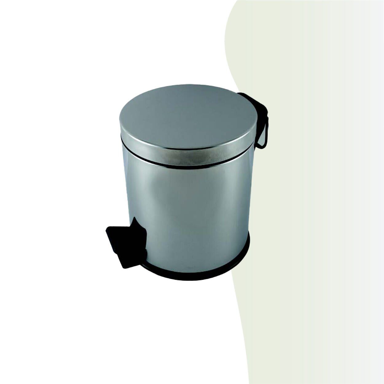 İGK YAPI - Çelik Banyo Pedallı Çöp Kovası 5lt 430 (70-013)