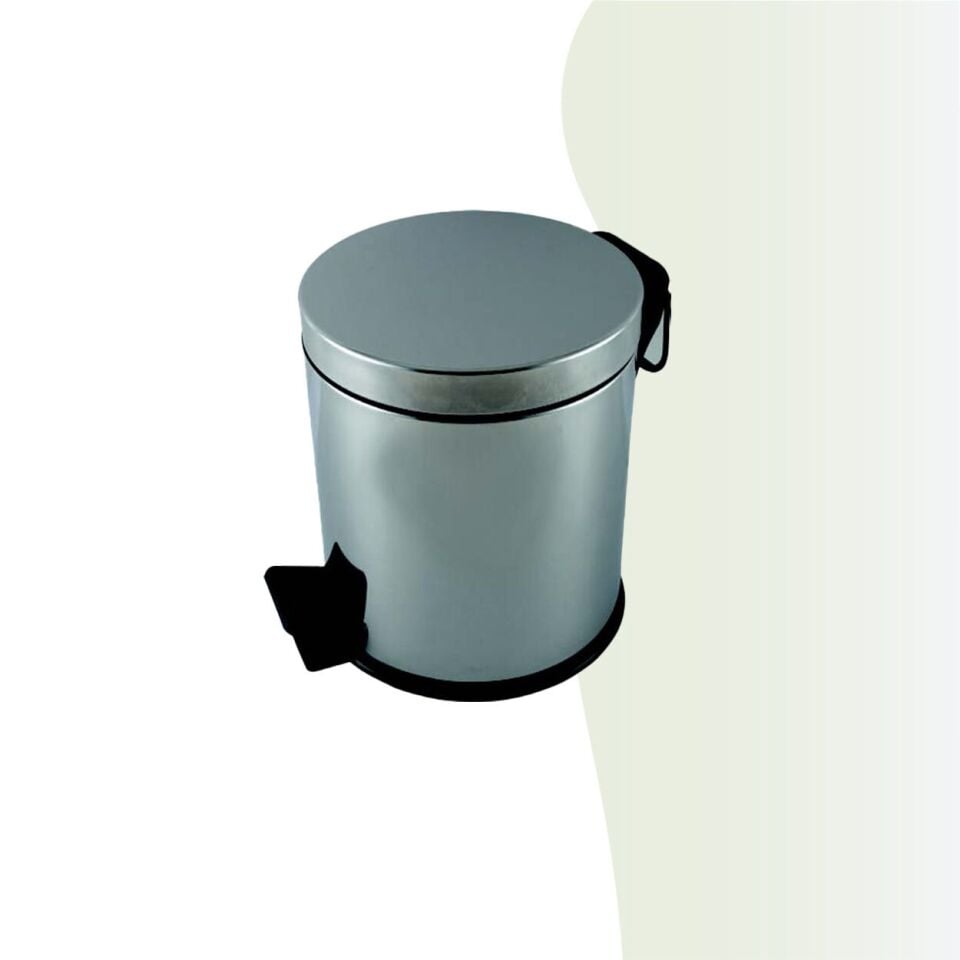 İGK YAPI - Çelik Banyo Pedallı Çöp Kovası 5lt 430 (70-013)