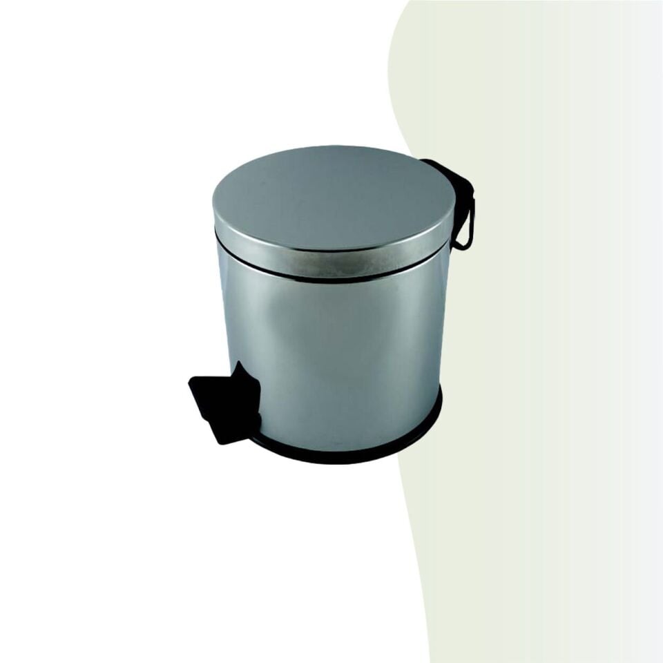 İGK YAPI - Çelik Banyo Pedallı Çöp Kovası 12lt 430 (70-014)