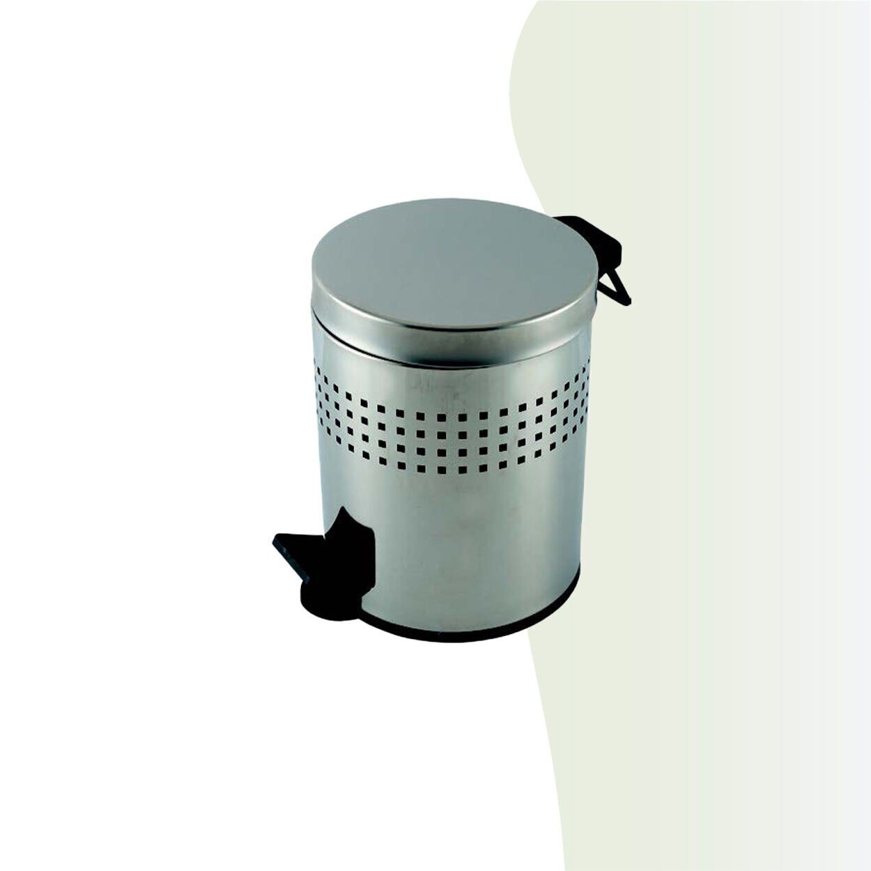 İGK YAPI - Çelik Banyo Pedallı Delikli Çöp Kovası 3lt 430 (70-075)