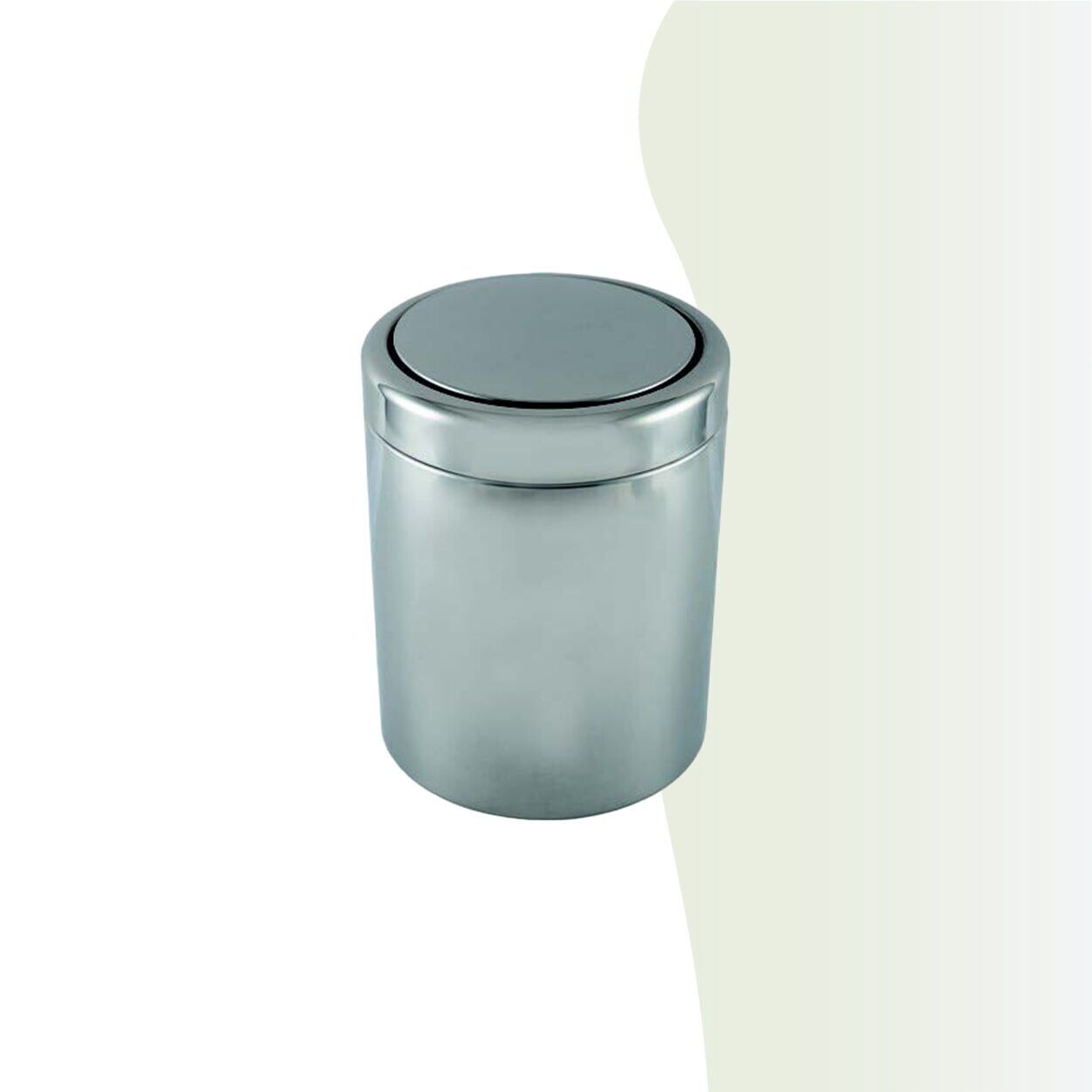 İGK YAPI - Çelik Banyo Pratik Çöp Kovası 7lt 430 (70-116)