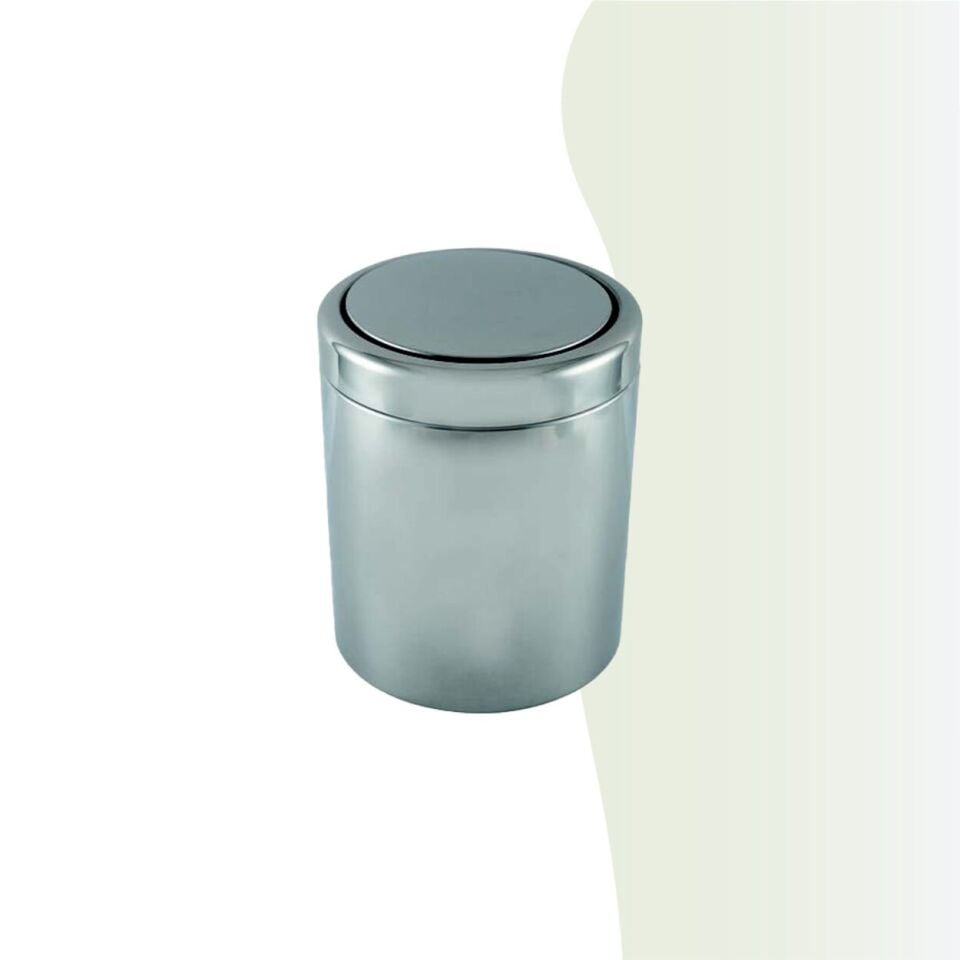 İGK YAPI - Çelik Banyo Pratik Çöp Kovası 9lt 430 (70-117)