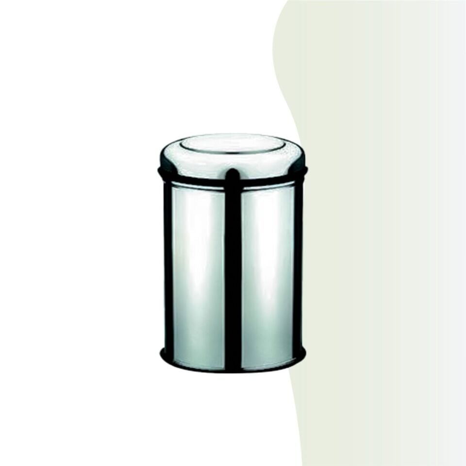 İGK YAPI - Çelik Banyo Pratik Paslanmaz Çöp Kovası 8lt 430 (70-180)