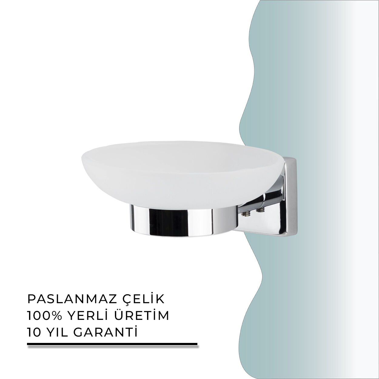 İGK YAPI - Çelik Banyo Vizyon Montajlı Sabunluk (VZ10-003)