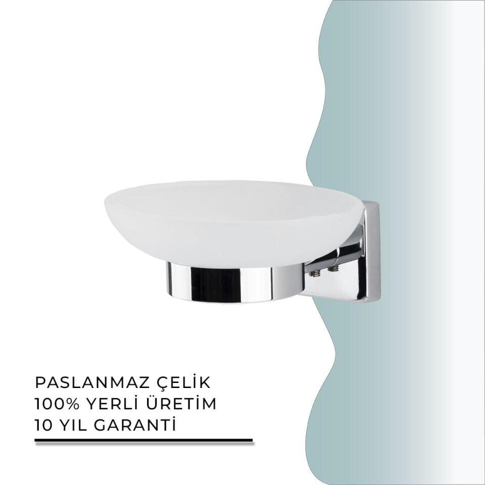 İGK YAPI - Çelik Banyo Vizyon Montajlı Sabunluk (VZ10-003)