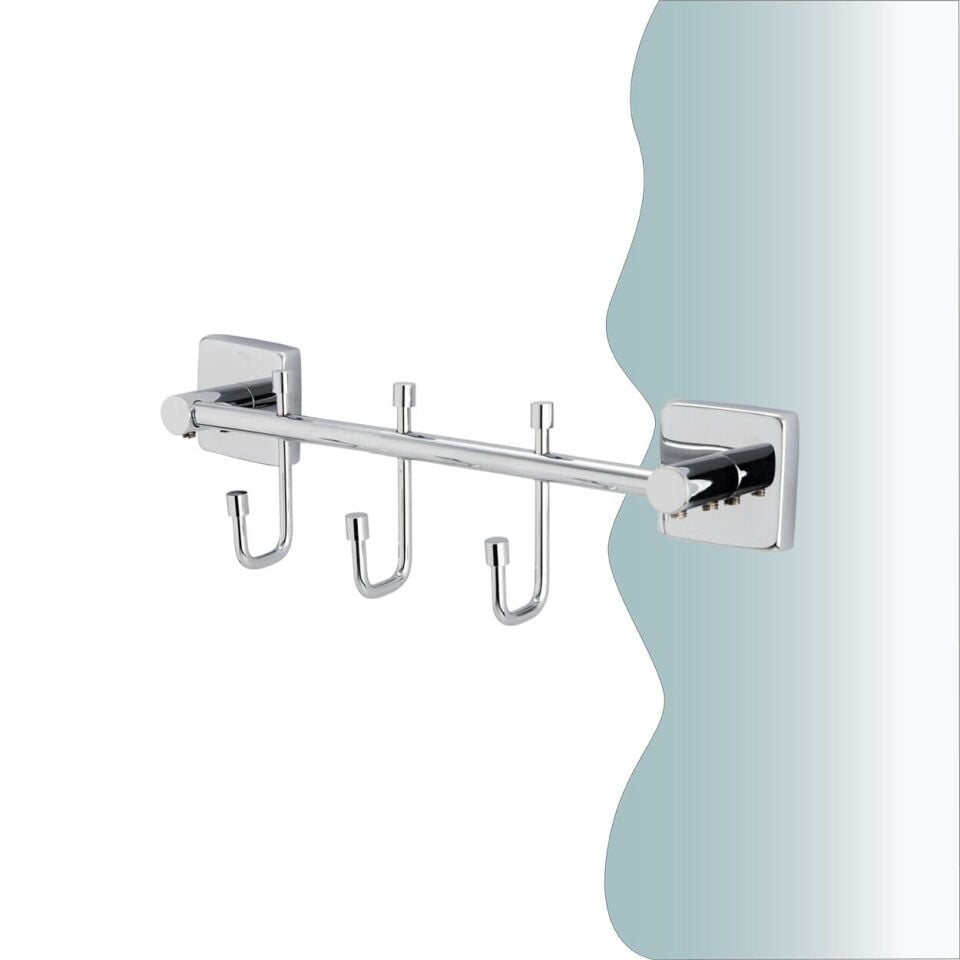 İGK YAPI - Çelik Banyo Vizyon Üçlü Askılık (VZ10-009)