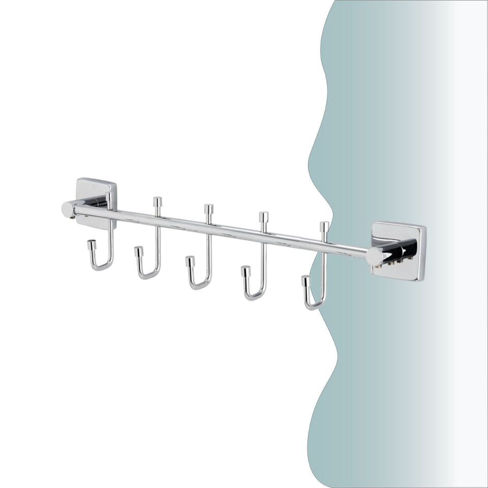 İGK YAPI - Çelik Banyo Vizyon Beşli Askılık (VZ10-011)