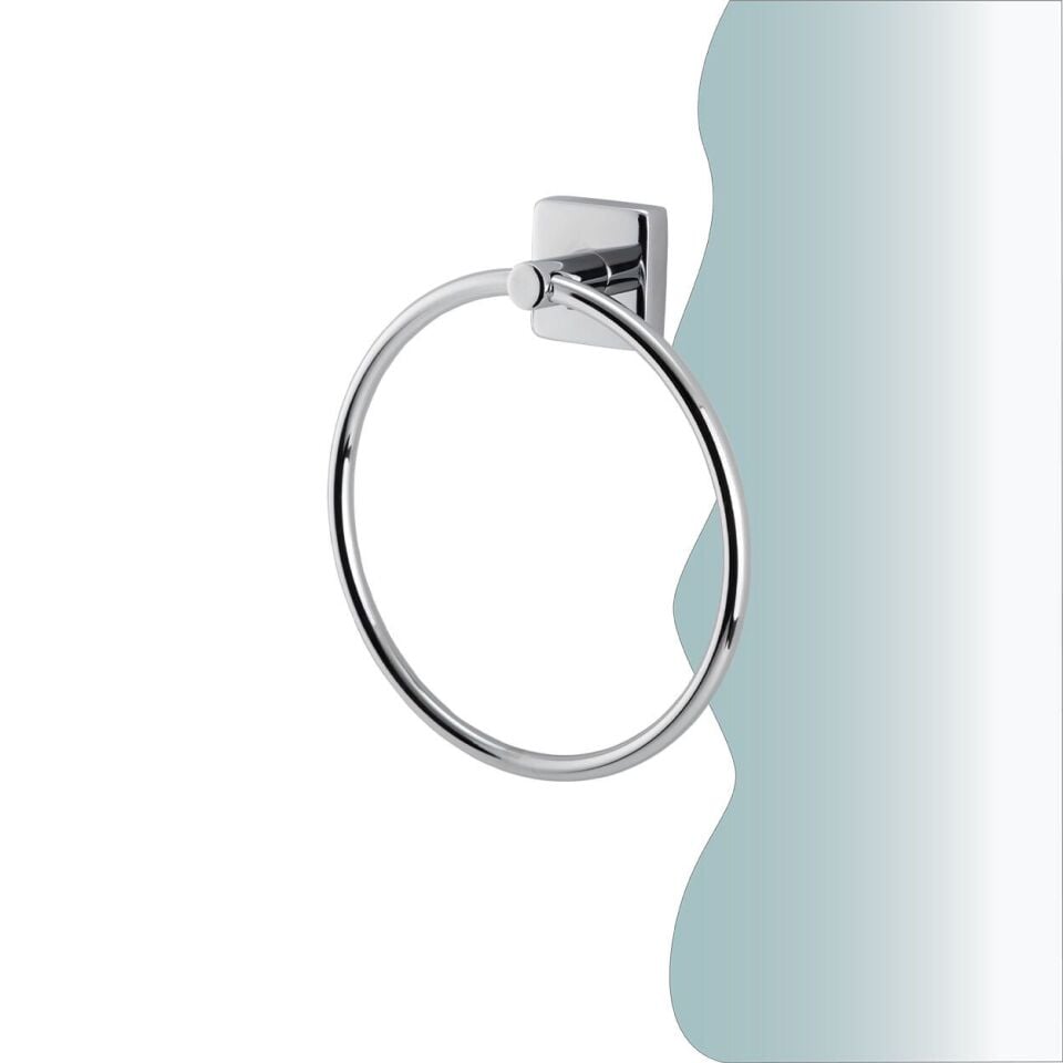 İGK YAPI - Çelik Banyo Vizyon Yuvarlak Havluluk (VZ10-019)