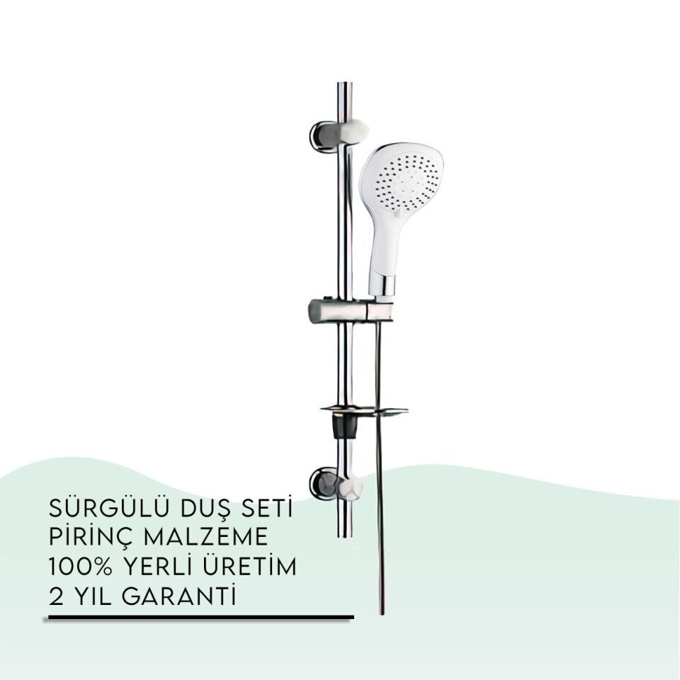 BANYOLİA - TEMA Dinamik Bianco Sürgülü Duş Seti (51034)