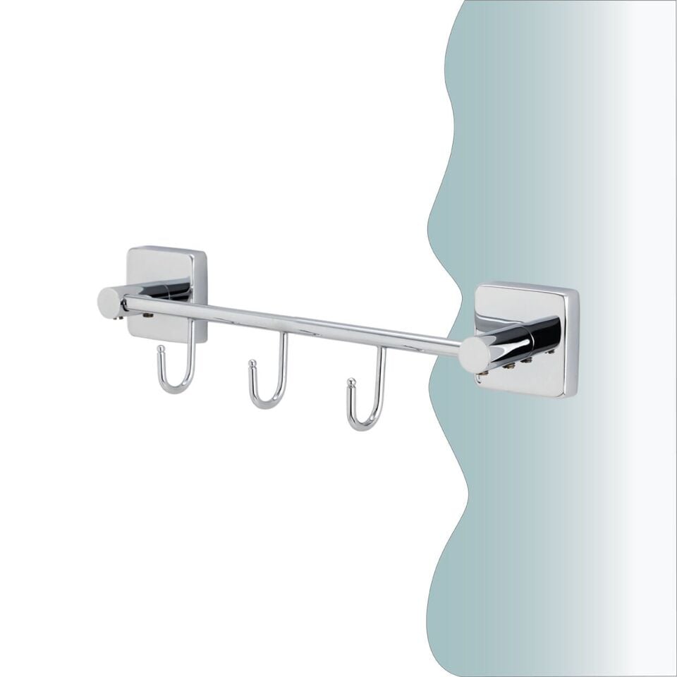 İGK YAPI - Çelik Banyo Vizyon Üçlü Askılık (VZ10-030)