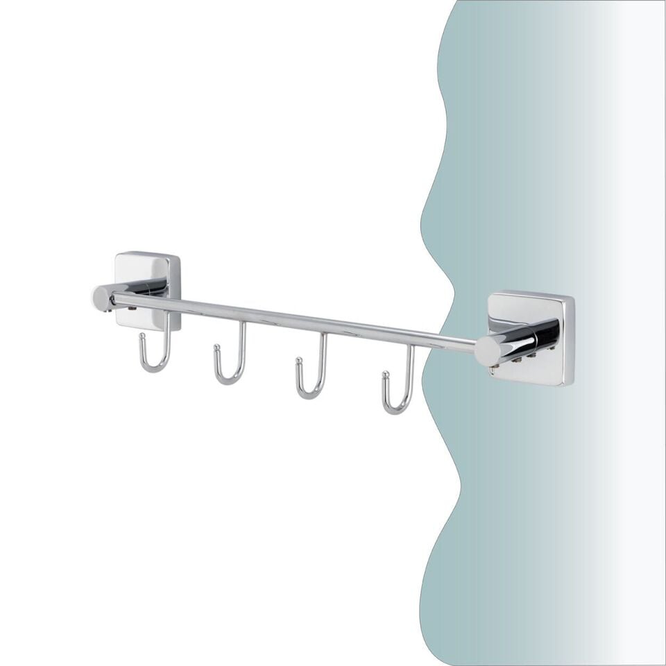 İGK YAPI - Çelik Banyo Vizyon Dörtlü Askılık (VZ10-031)