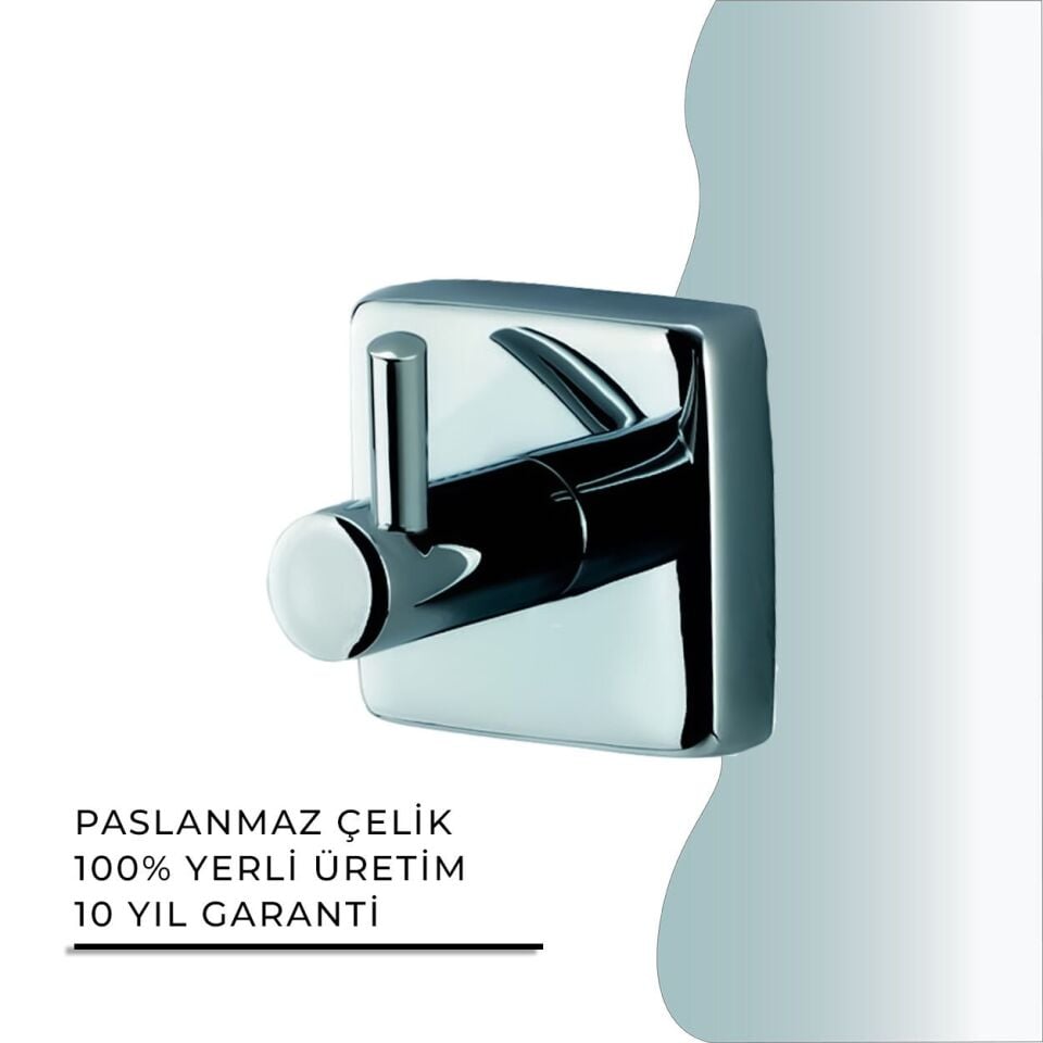 İGK YAPI - Çelik Banyo Vizyon Tekli Askılık (VZ10-036)