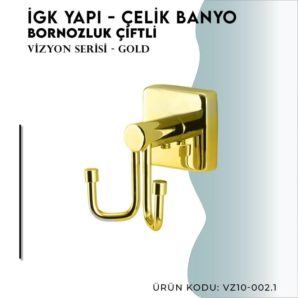 İGK YAPI - Çelik Banyo Vizyon Gold Bornozluk Çiftli (VZ10-002.1)