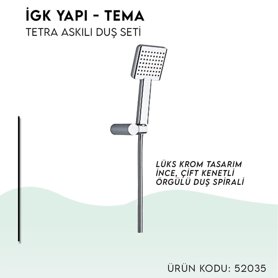 BANYOLİA - TEMA Tetra Askılı Duş Seti (52035)