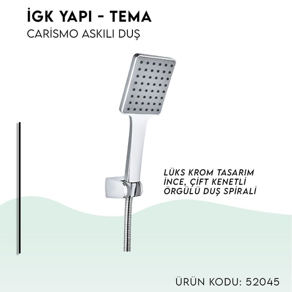 BANYOLİA - TEMA Carismo Askılı Duş Seti (52045)