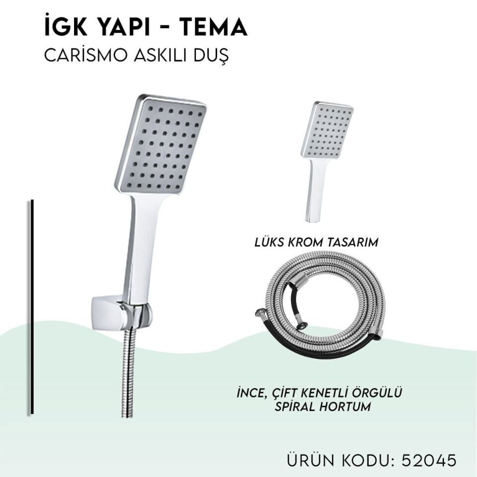 BANYOLİA - TEMA Carismo Askılı Duş Seti (52045)