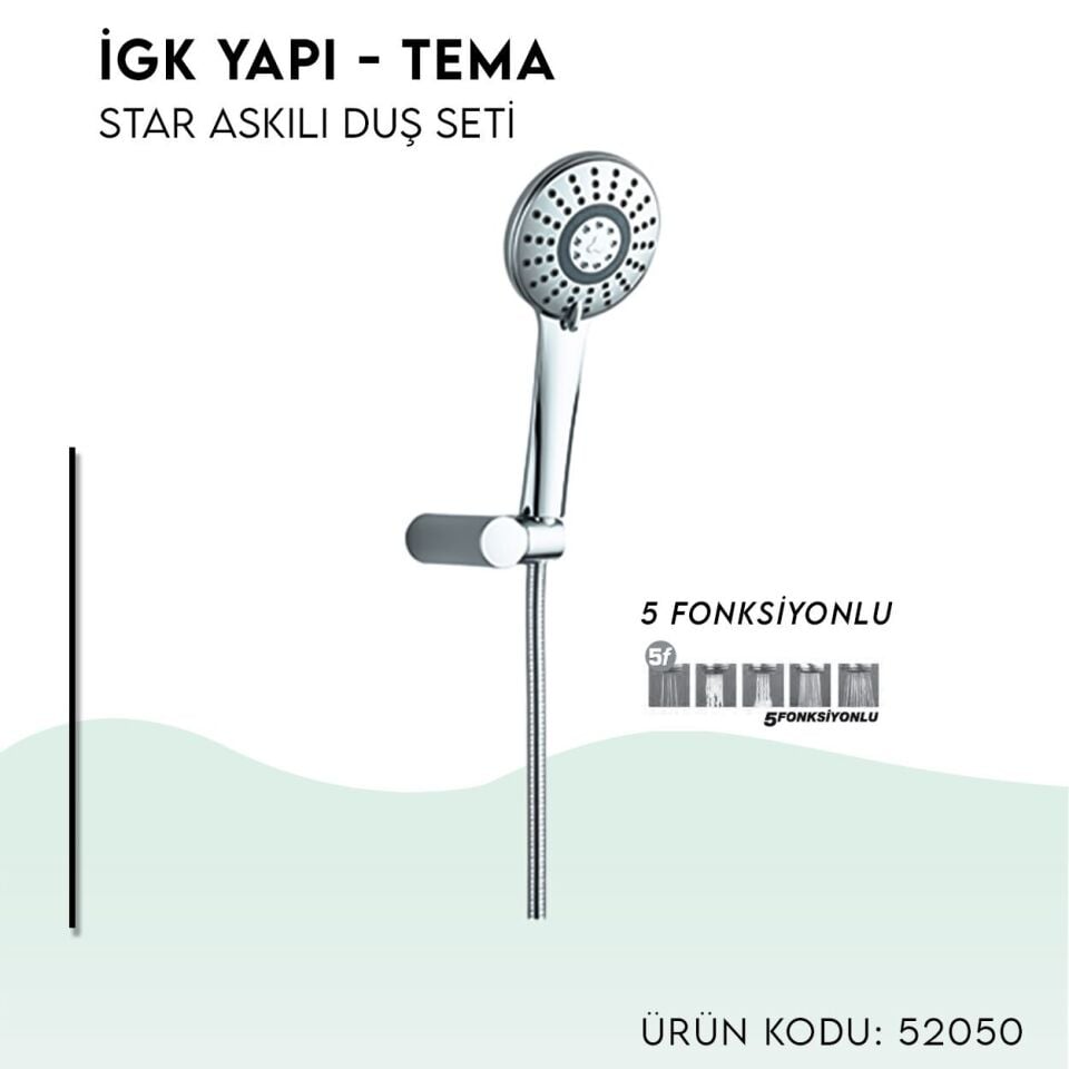 BANYOLİA - TEMA Star Askılı Duş Seti (52050)