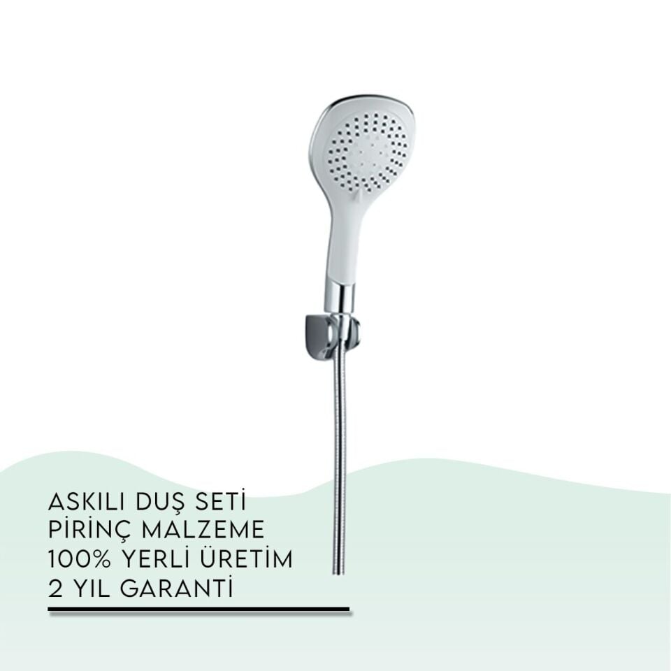 BANYOLİA - TEMA Bianco Askılı Duş Seti (52065)