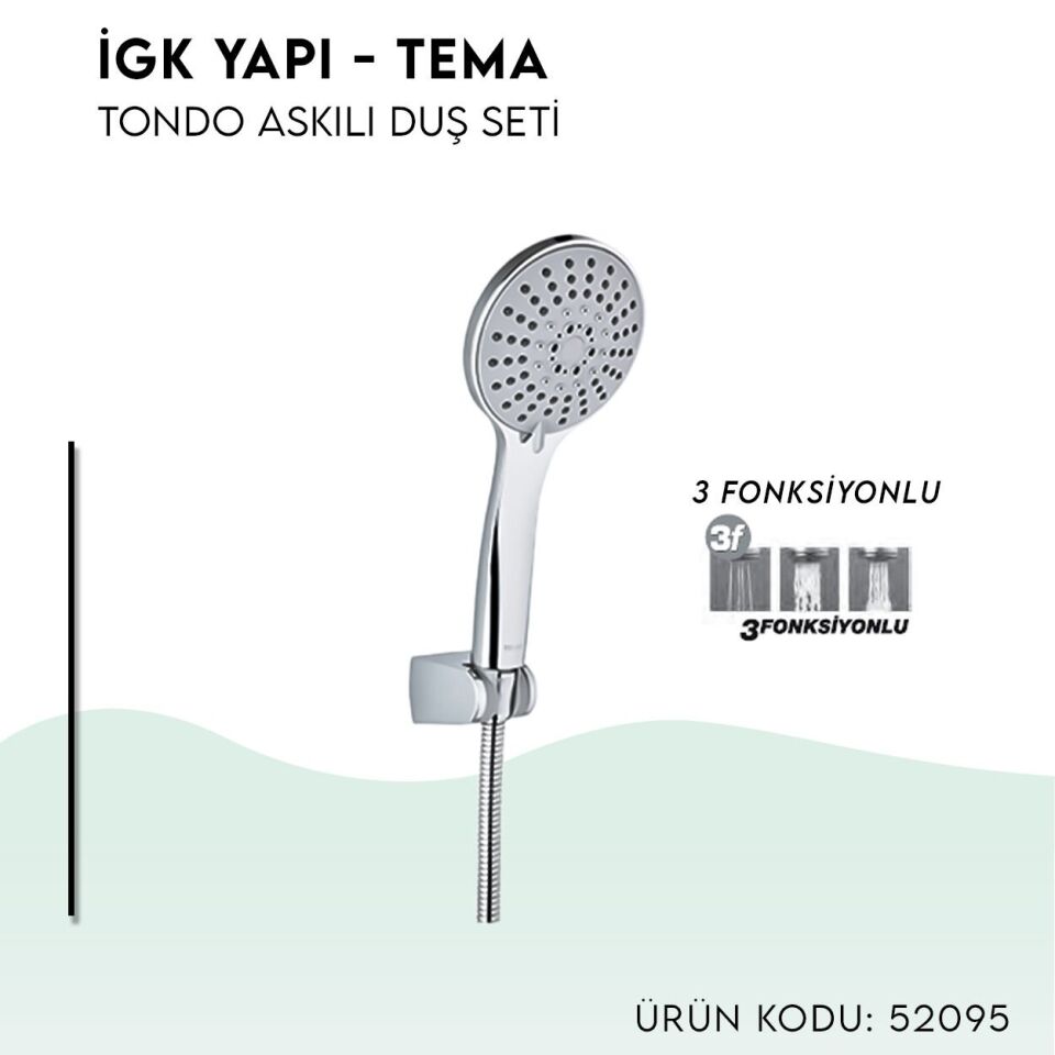 BANYOLİA - TEMA Tondo Askılı Duş Seti (52095)