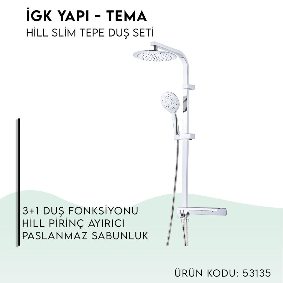 BANYOLİA - TEMA Hill-Slim Tepe Duş Seti (53135)