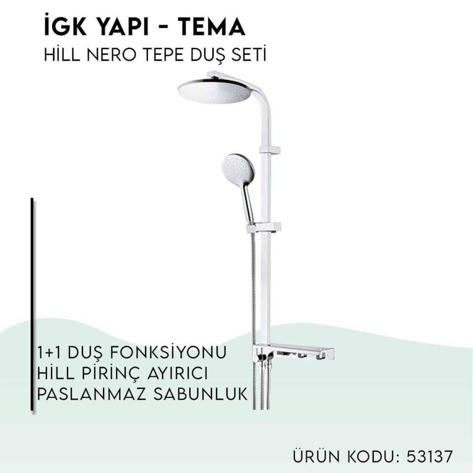 BANYOLİA - TEMA Hill-Nero Tepe Duş Seti (53137)