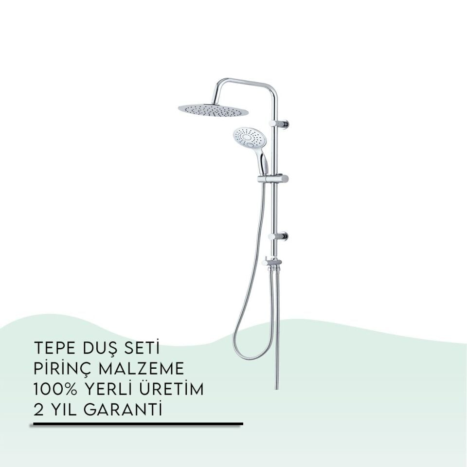 BANYOLİA - TEMA Rain-Plus Slim Tepe Duş Seti (53235)