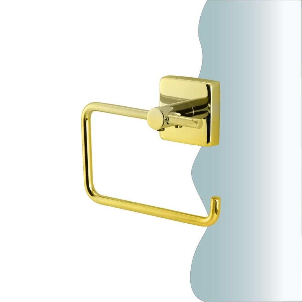 İGK YAPI - Çelik Banyo Vizyon Gold Açık Tuvalet Kâğıtlığı (VZ10-022.1)