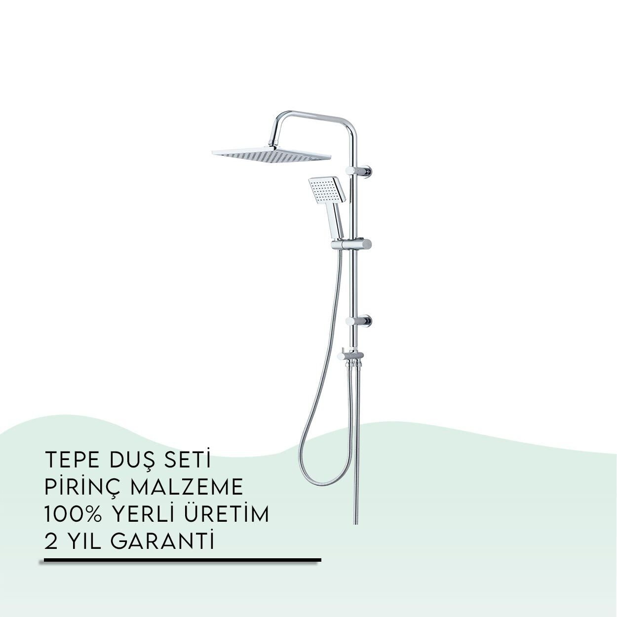 BANYOLİA - TEMA Rain-Plus Tetra Tepe Duş Seti (53236)