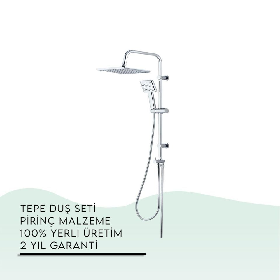 BANYOLİA - TEMA Rain-Plus Tetra Tepe Duş Seti (53236)