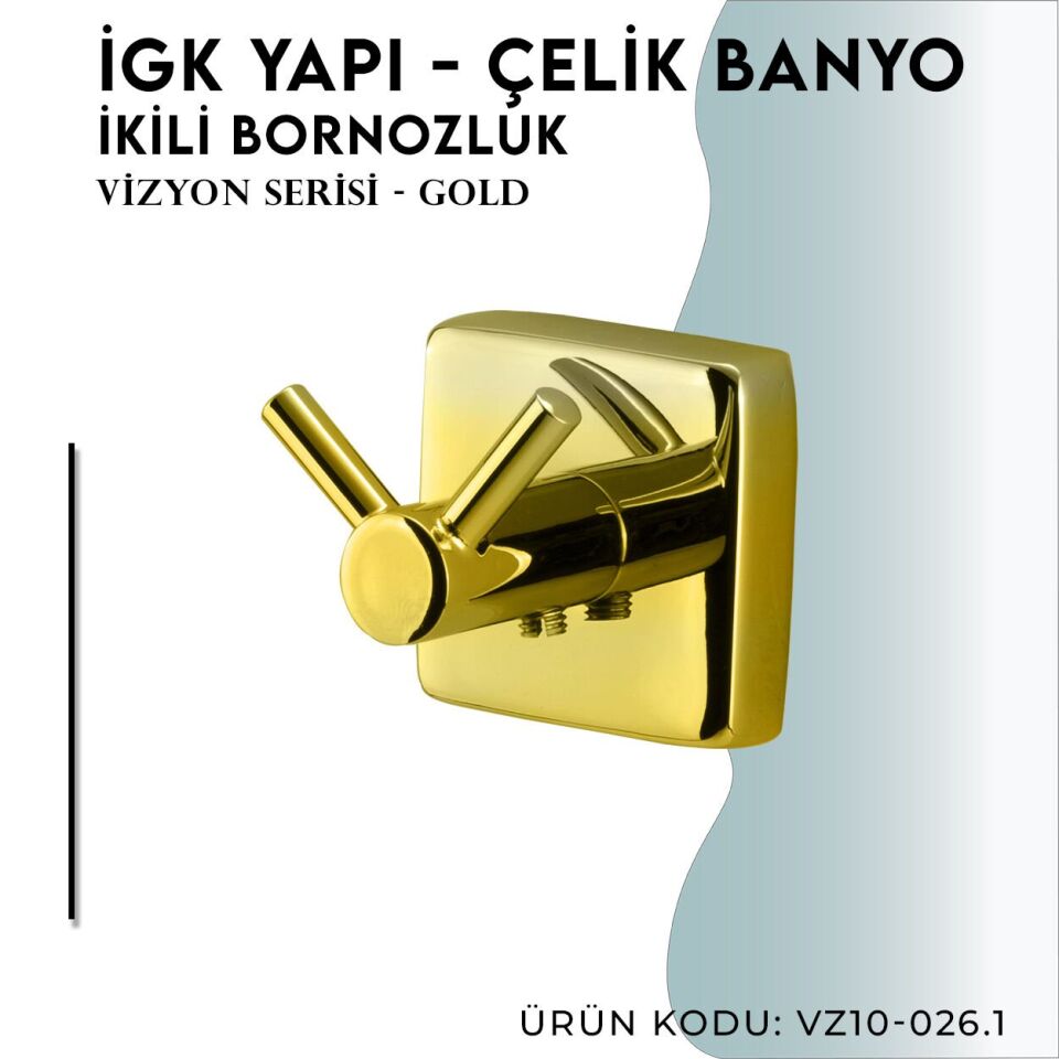 İGK YAPI - Çelik Banyo Vizyon Gold Bornozluk Çiftli (VZ10-026.1)