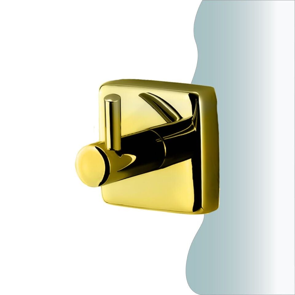 İGK YAPI - Çelik Banyo Vizyon Gold Tekli Askılık (VZ10-036.1)