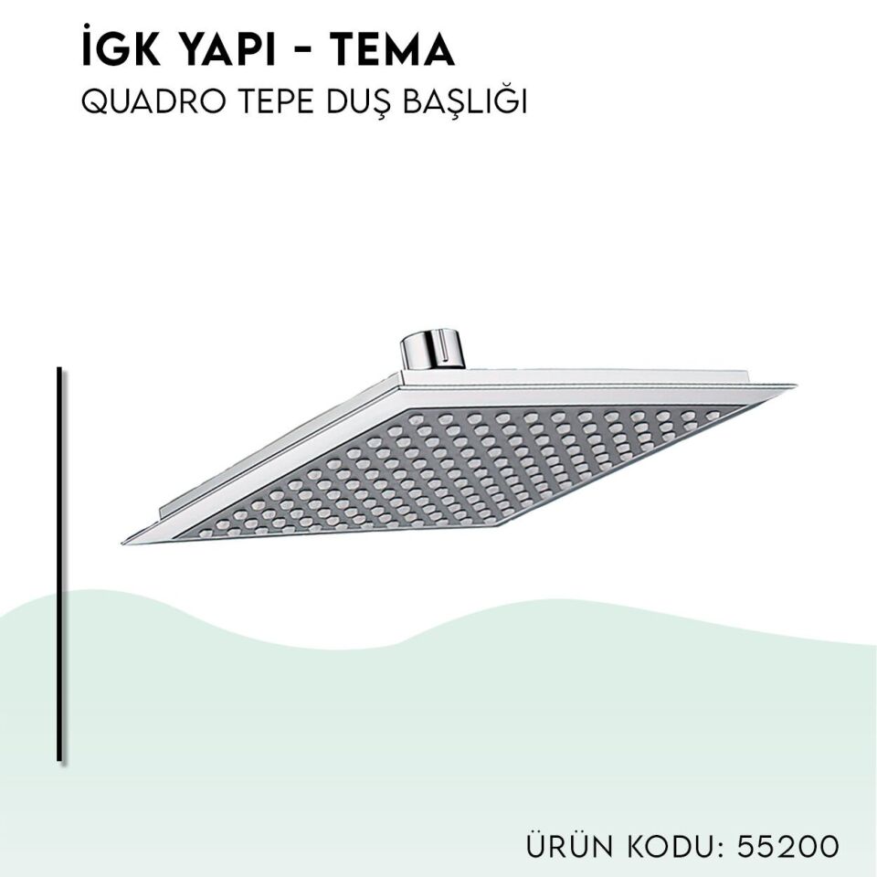 BANYOLİA - TEMA Quadro Tepe Duş Başlığı (55200)