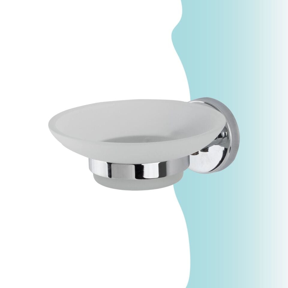 BANYOLİA - Çelik Banyo Karaca Montajlı Sabunluk (KR10-003)