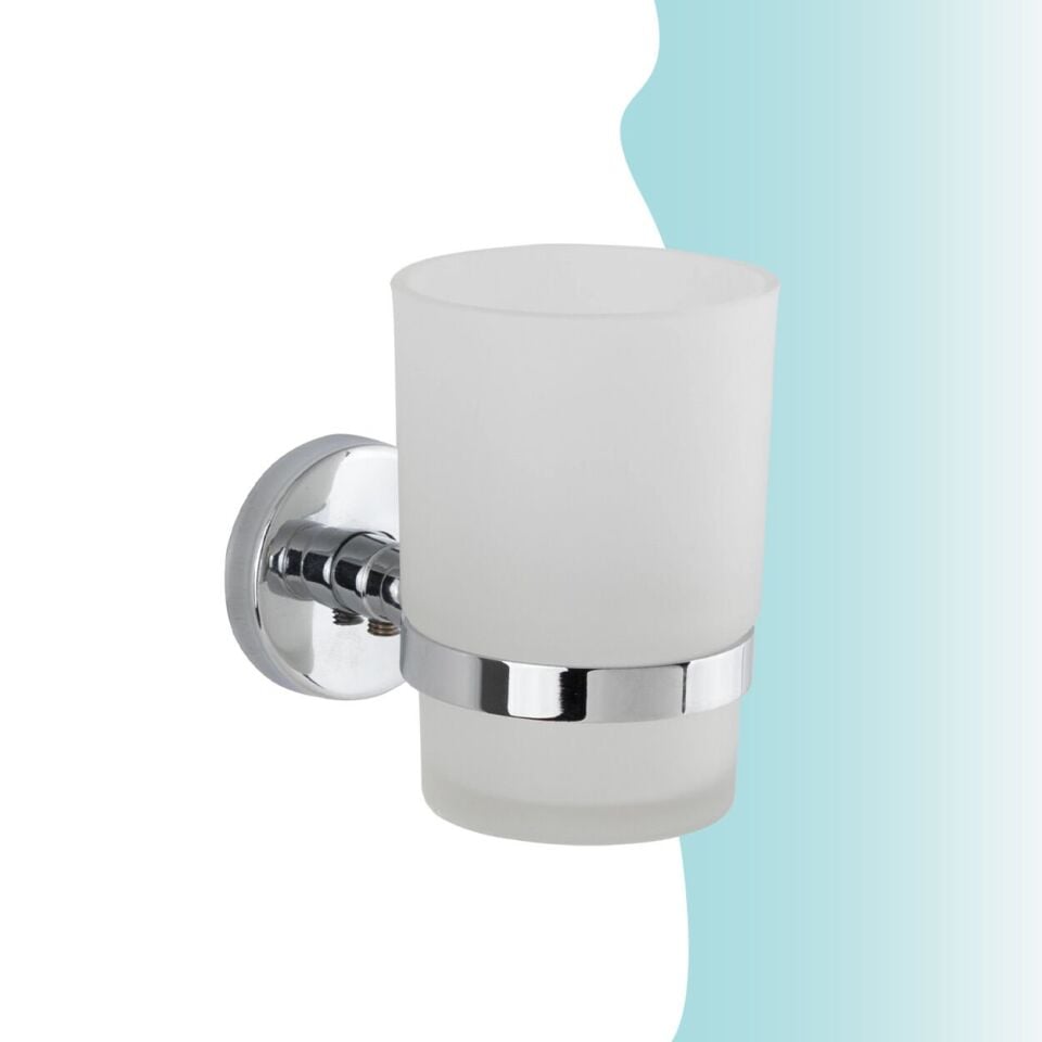 BANYOLİA - Çelik Banyo Karaca Montajlı Diş Fırçalık (KR10-004)