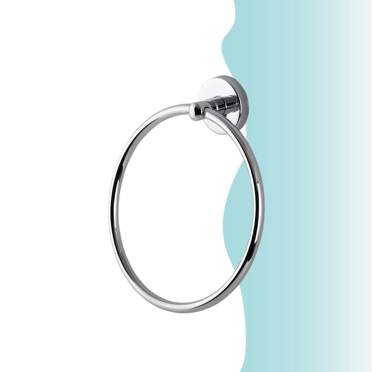 BANYOLİA - Çelik Banyo Karaca Yuvarlak Havluluk (KR10-008)