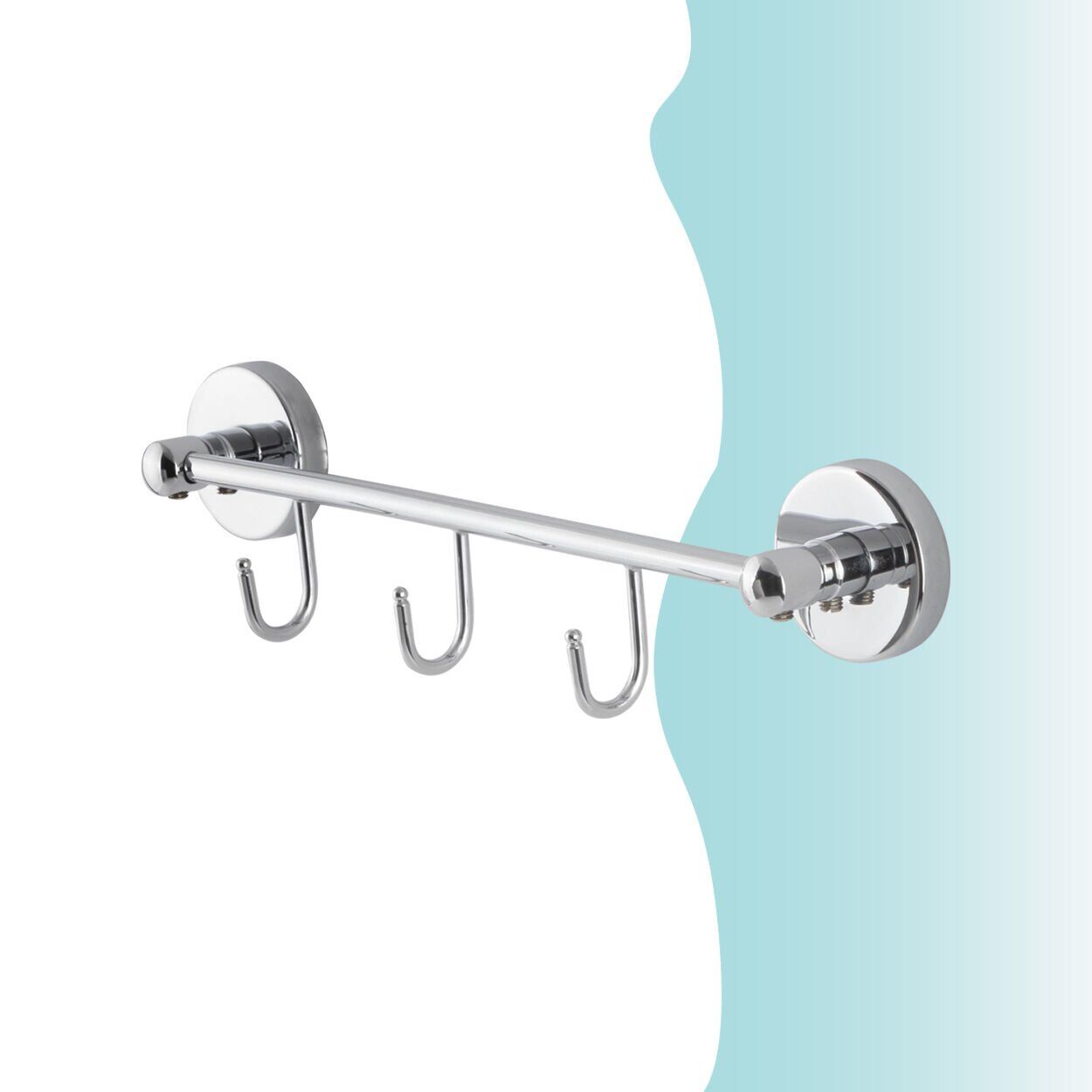 BANYOLİA - Çelik Banyo Karaca Üçlü Askılık (KR10-009)