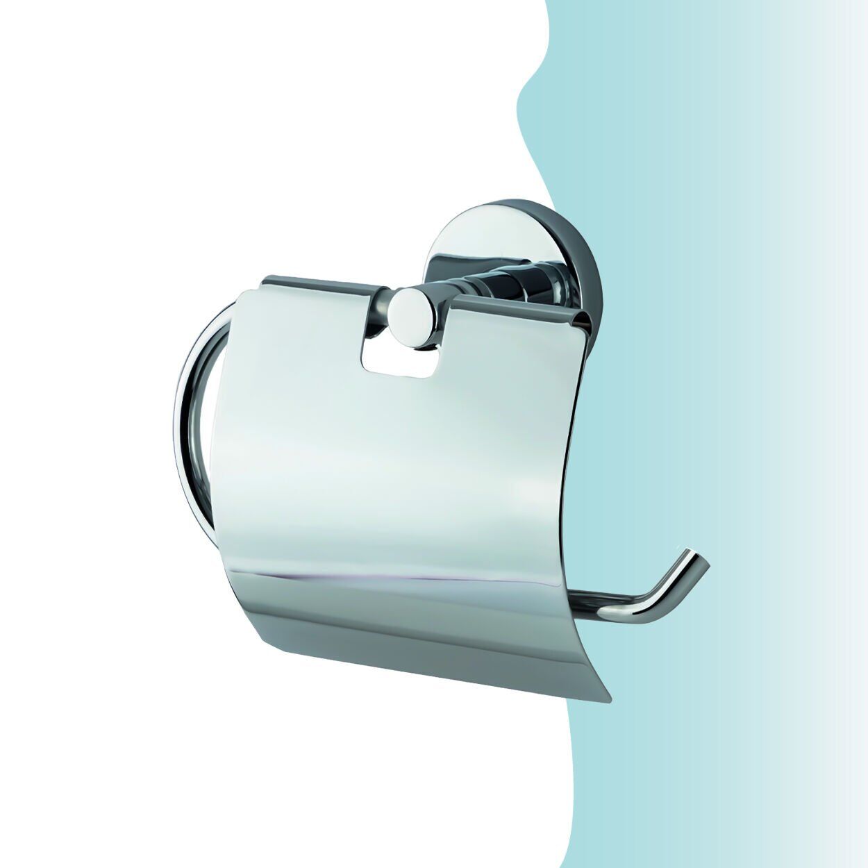 BANYOLİA - Çelik Banyo Karaca Vizyon Geniş Kapaklı Tuvalet Kâğıtlığı (KR10-028)