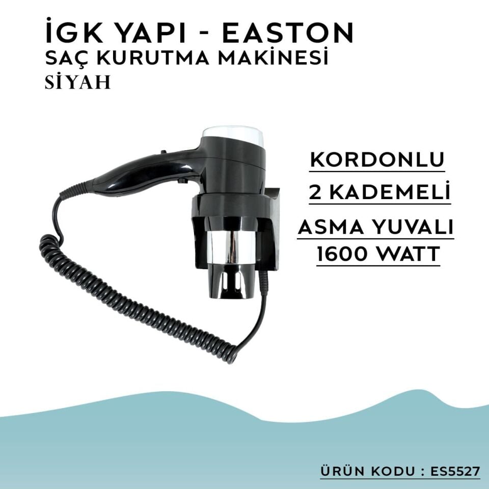 İGK YAPI – Easton Saç Kurutma Makinesi (ES5527)