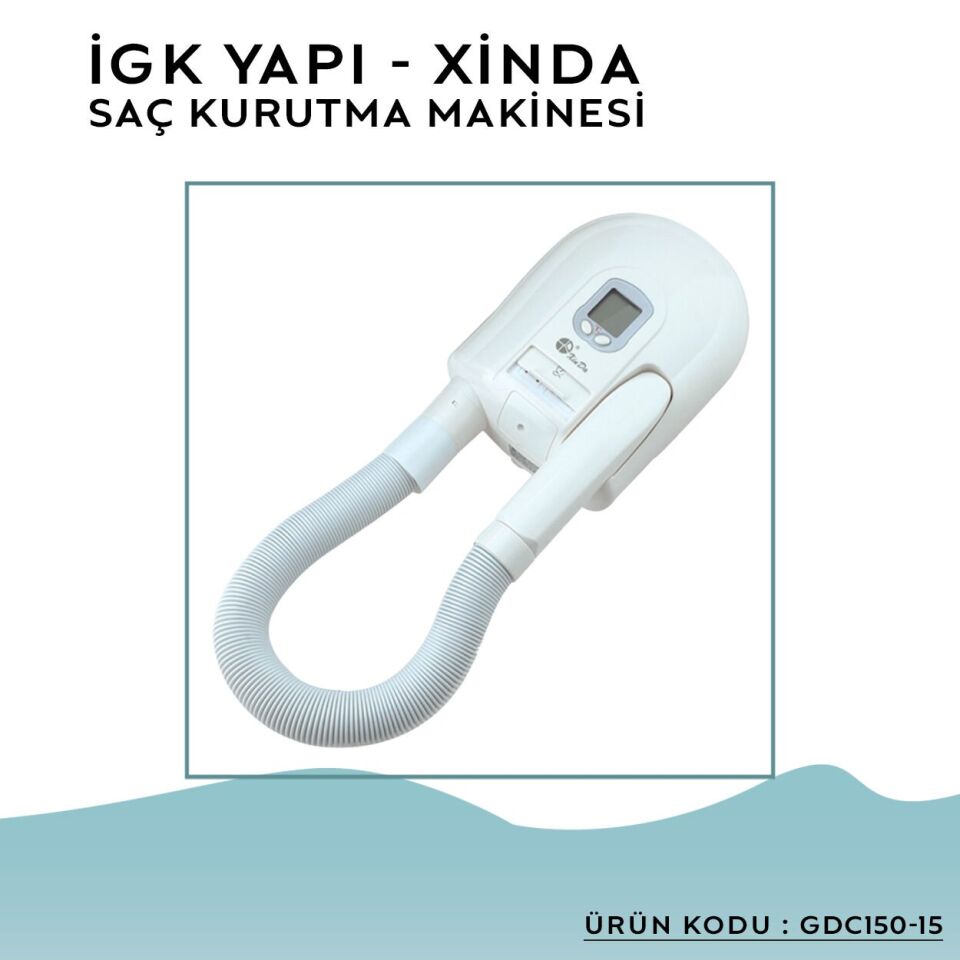 İGK YAPI – XINDA Hortumlu Saç Kurutma Makinesi (GDC150-15)