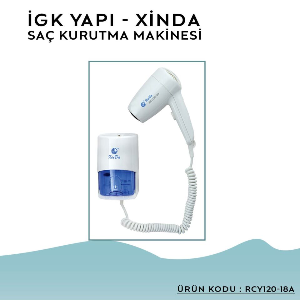 İGK YAPI – XINDA Kordonlu Saç Kurutma Makinesi (RCY120-18A)