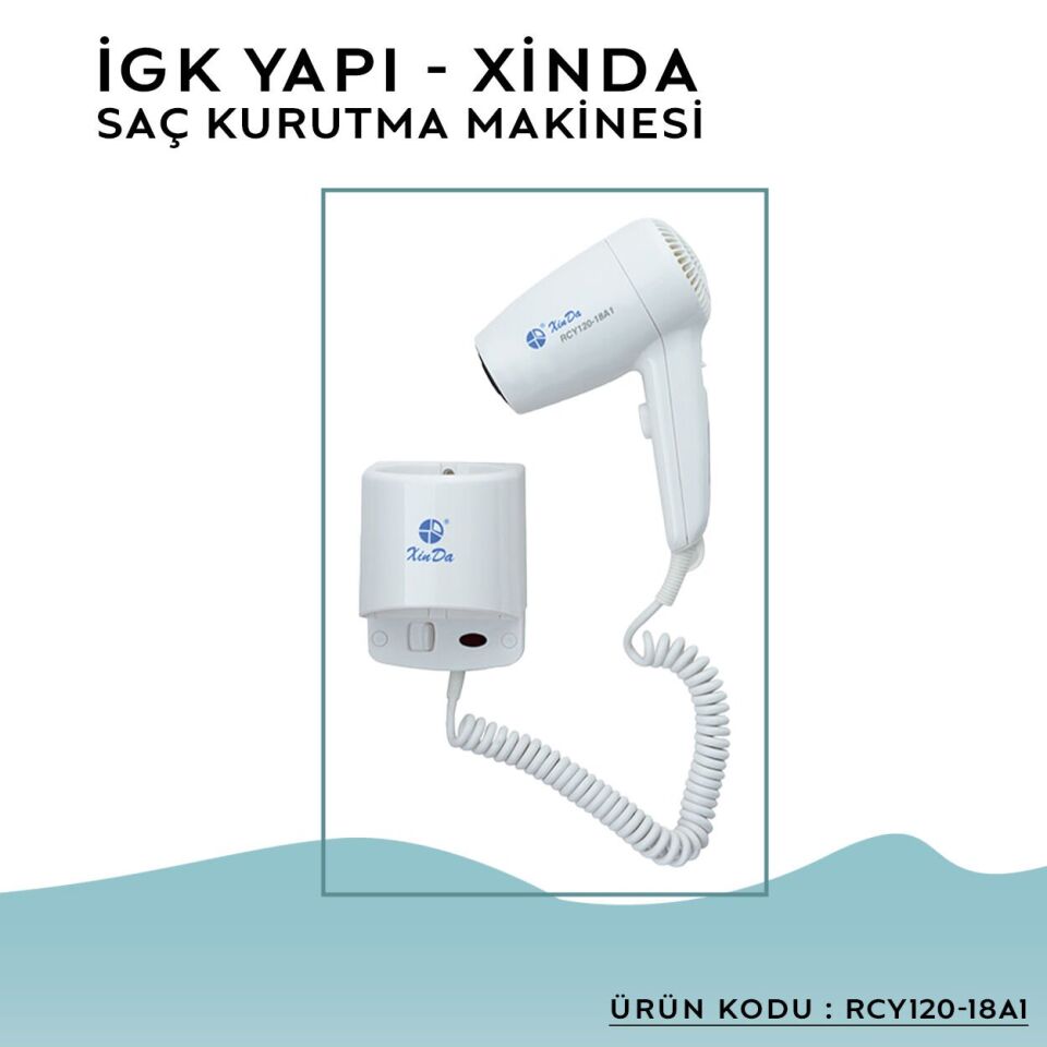 İGK YAPI – XINDA Kordonlu Saç Kurutma Makinesi (RCY120-18A1)