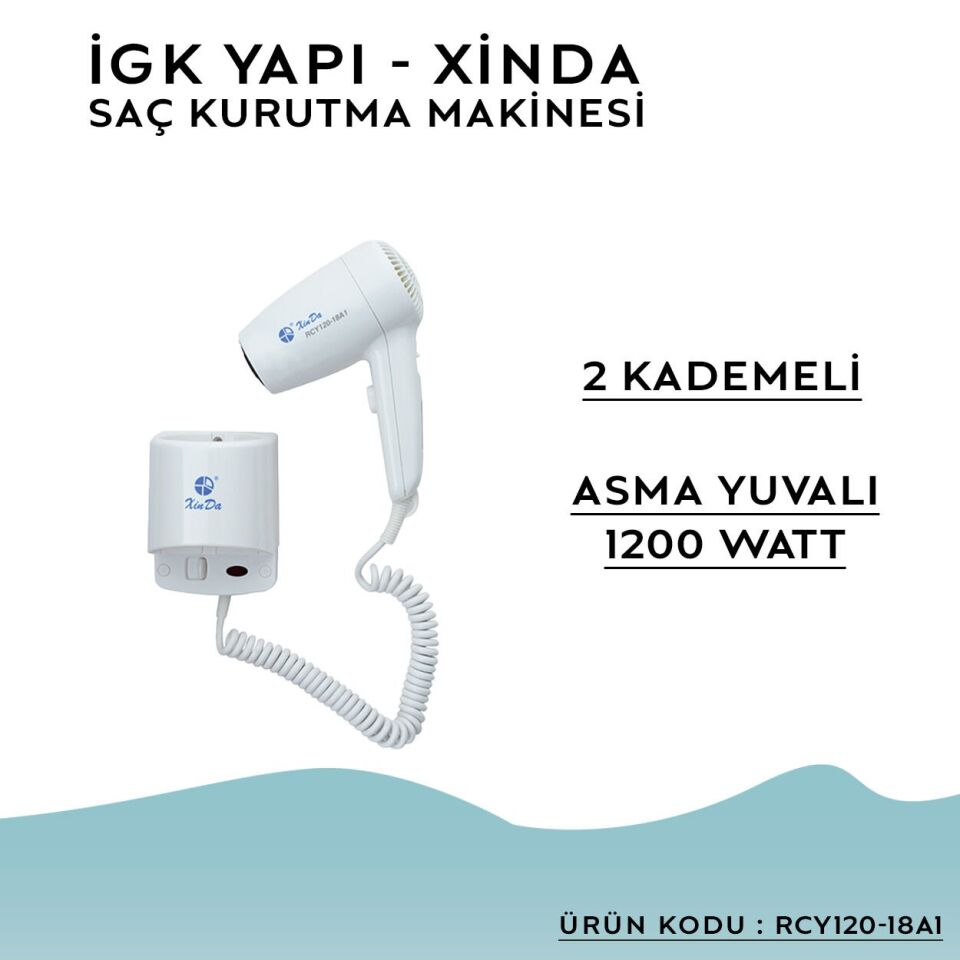 İGK YAPI – XINDA Kordonlu Saç Kurutma Makinesi (RCY120-18A1)