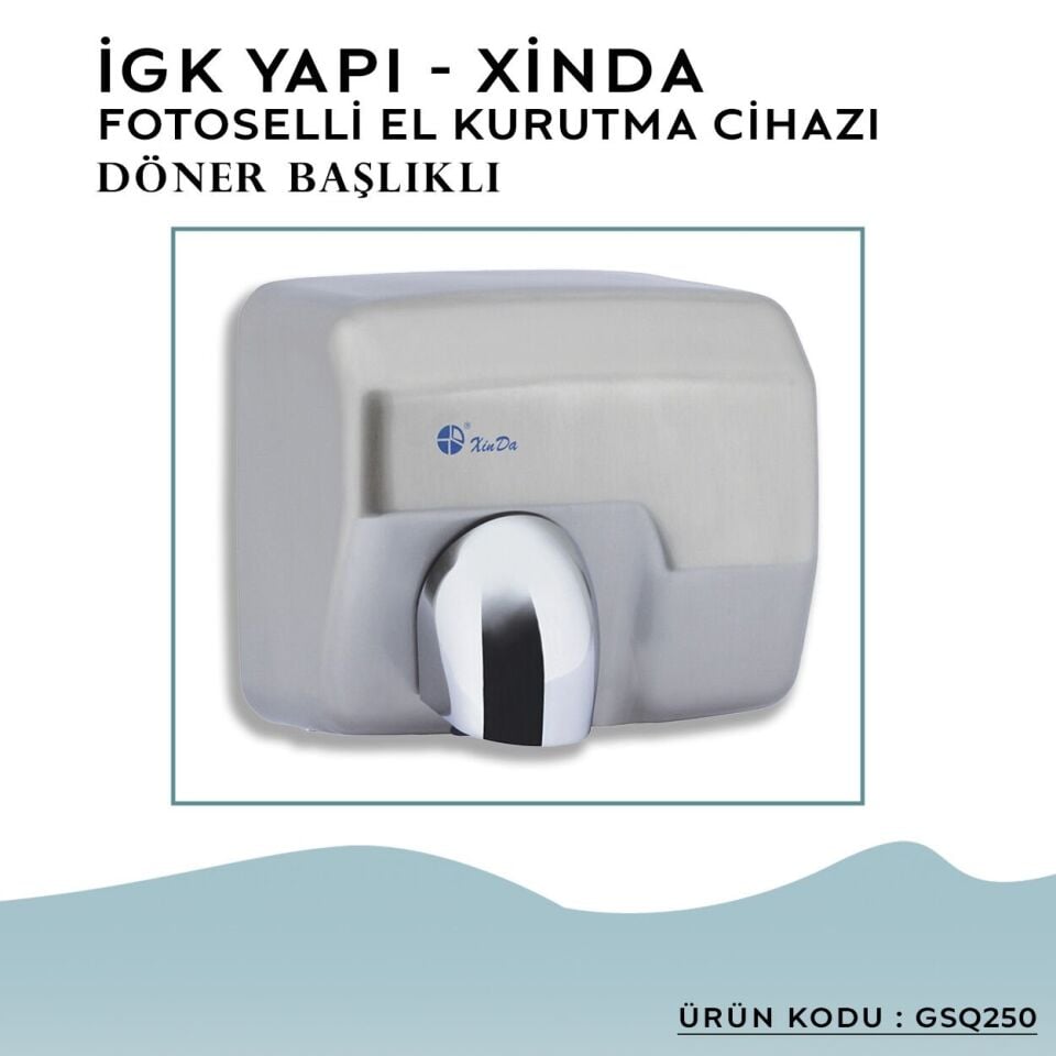 İGK YAPI – XinDa Fotoselli Döner Başlıklı El Kurutma Cihazı (GSQ250)
