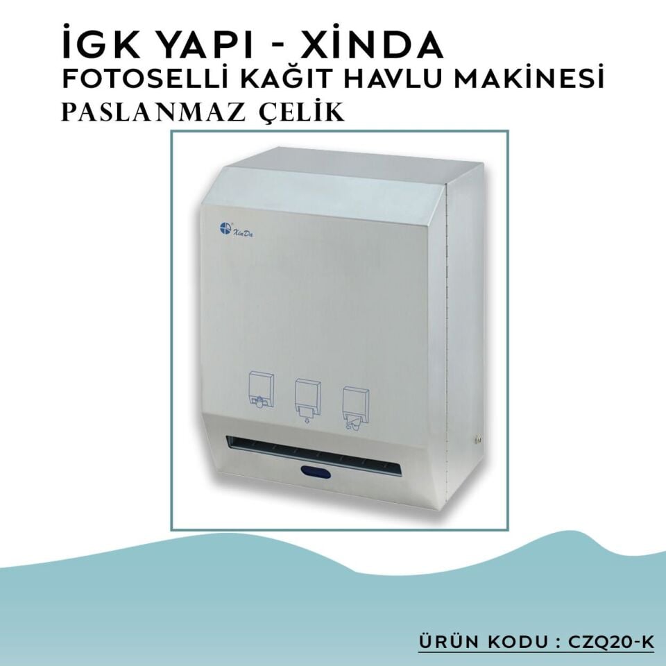 İGK YAPI – XinDa Fotoselli Çelik Kağıt Havlu Makinesi (CZQ20K) 