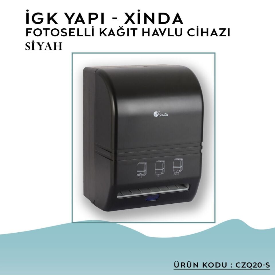 İGK YAPI – XinDa Fotoselli Siyah Kağıt Havlu Makinesi (CZQ20-S)