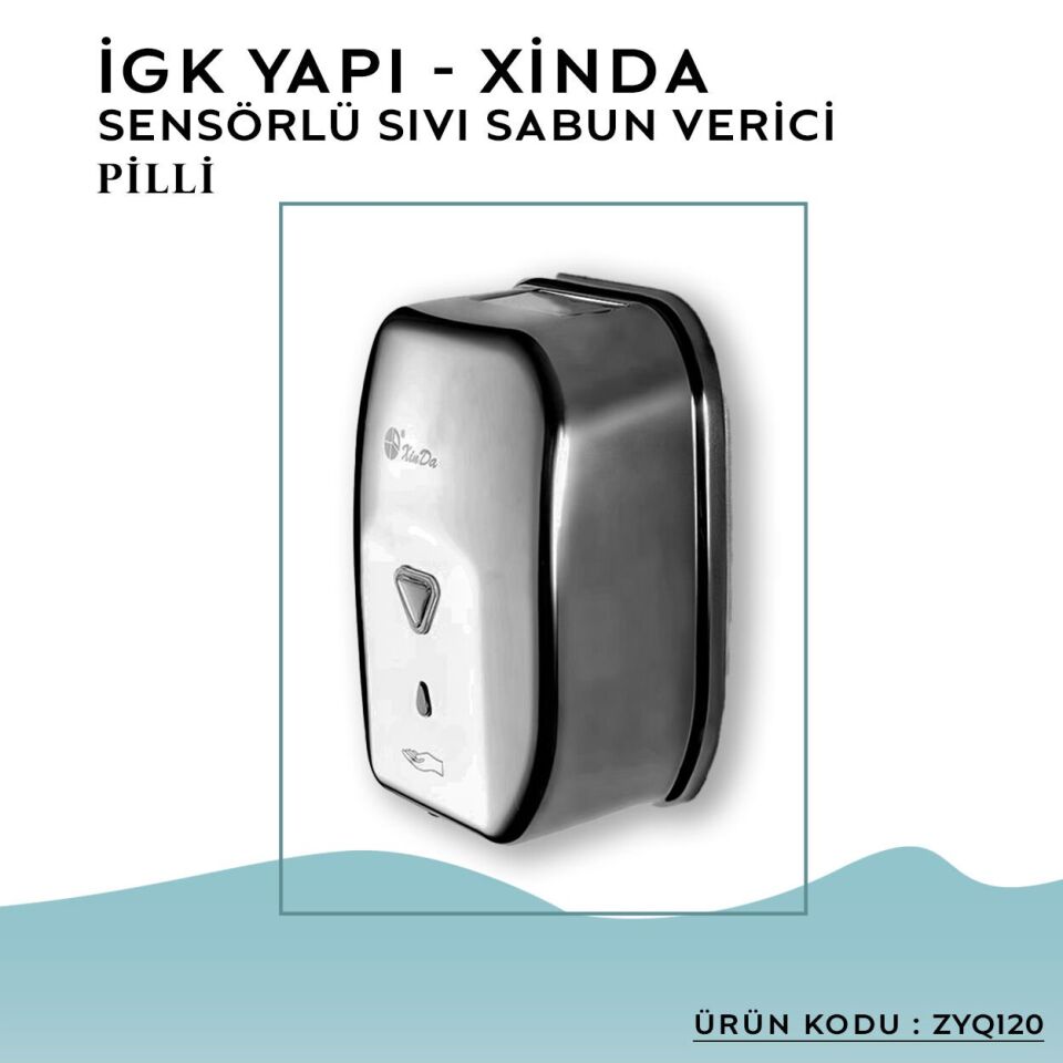 İGK YAPI – XinDa Fotoselli Pilli Sıvı Sabun Dispanseri (ZYQ120)