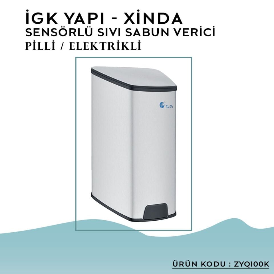 İGK YAPI – XinDa Fotoselli Pilli / Elektrikli Sıvı Sabun Dispanseri (ZYQ100K)