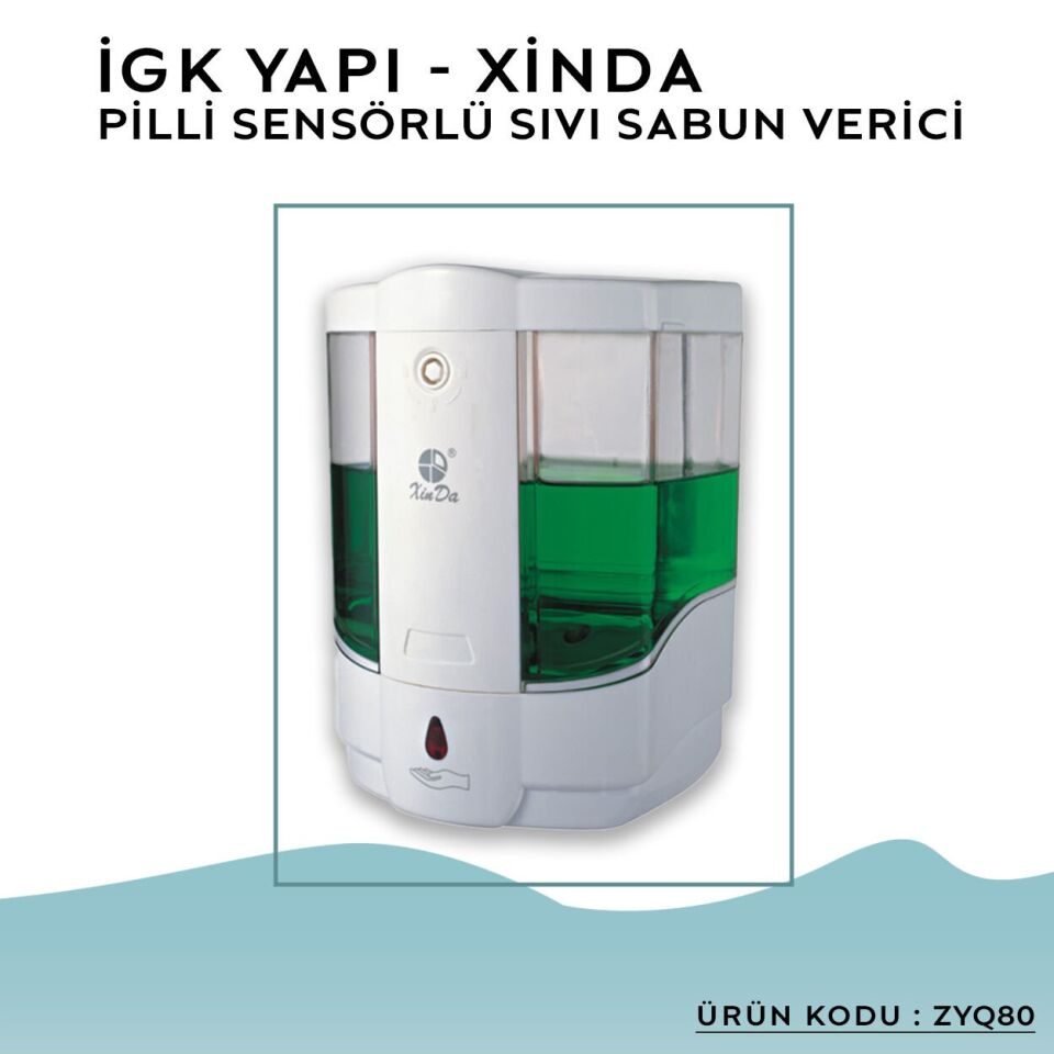 İGK YAPI – XinDa Fotoselli Sıvı Sabun Dispanseri (ZYQ80)