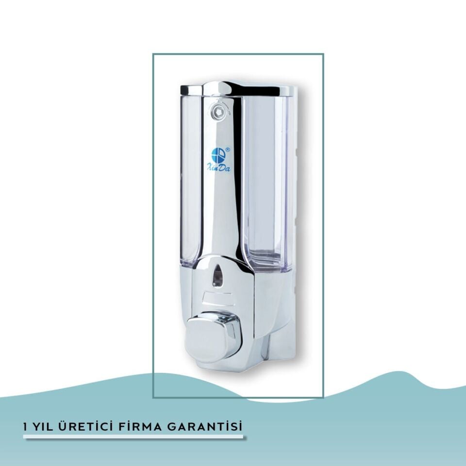 İGK YAPI – XinDa Tekli Butonlu Krom Sıvı Sabun Dispanseri (ZYQ138-K)