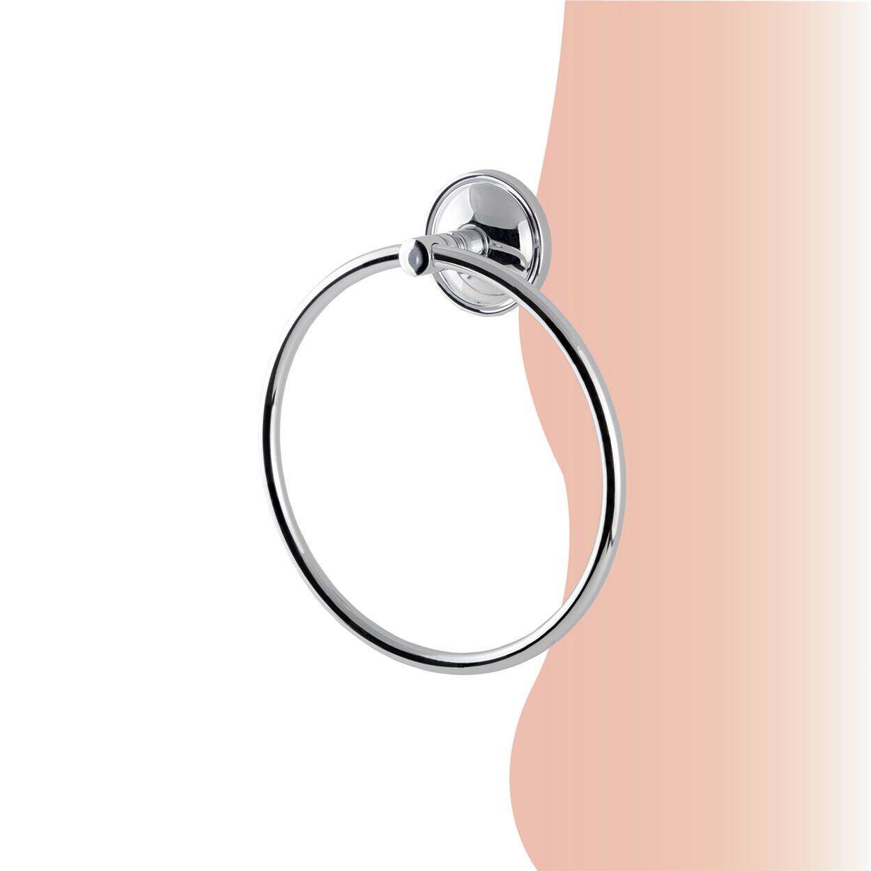 BANYOLİA - Çelik Banyo Bella Yuvarlak Havluluk (BS10-008)